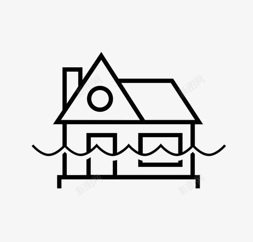 水灾意外灾难svg_新图网 https://ixintu.com 水灾 意外 灾难 家庭 保险