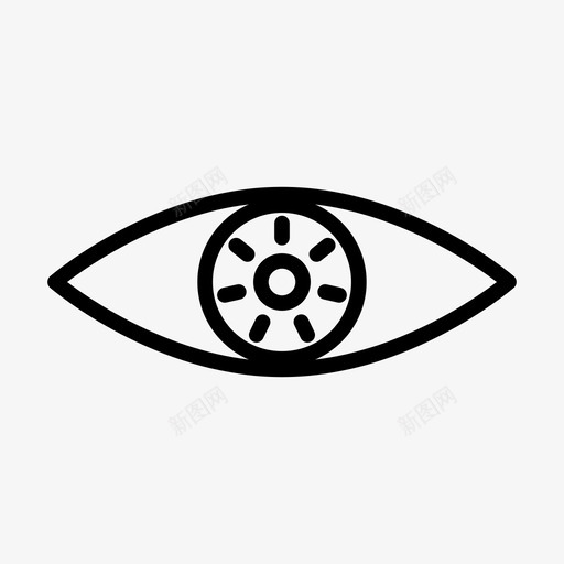 眼睛视野可视性svg_新图网 https://ixintu.com 可视性 眼睛 视野 安全性