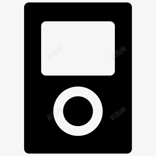 ipodclassic苹果音乐svg_新图网 https://ixintu.com 苹果 音乐 播放器 产品