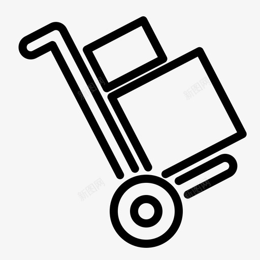 手推车货物购物车svg_新图网 https://ixintu.com 手推车 货物 购物车
