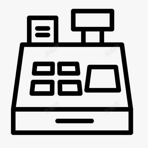 收银机结账付款svg_新图网 https://ixintu.com 收银机 结账 付款 黑色 星期五
