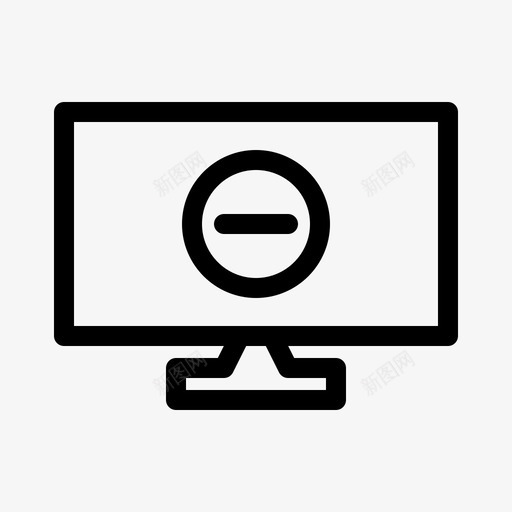 计算机线路负极svg_新图网 https://ixintu.com 计算机 线路 负极