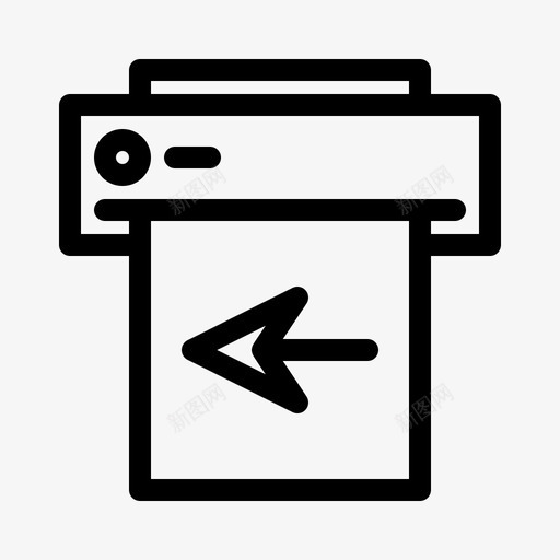 箭头左点svg_新图网 https://ixintu.com 打印 箭头 左点