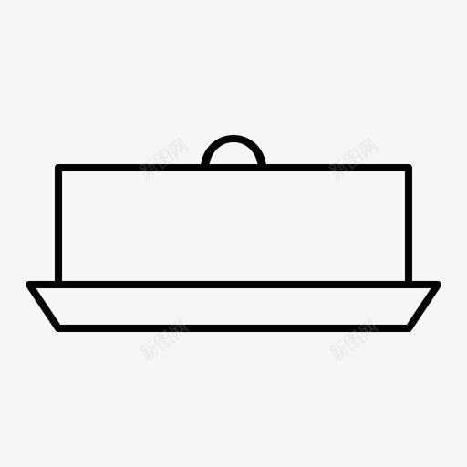 黄油盘厨房用具svg_新图网 https://ixintu.com 黄油 厨房用具 烹饪 工具