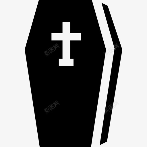 棺材十字架死人svg_新图网 https://ixintu.com 棺材 十字架 死人 葬礼 坟墓 小黑