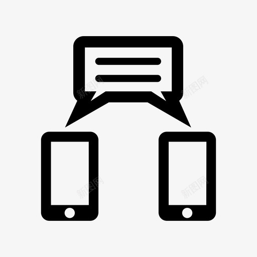 聊天交流对话svg_新图网 https://ixintu.com 聊天 交流 对话 信息 在线 短信 商务 办公 工具