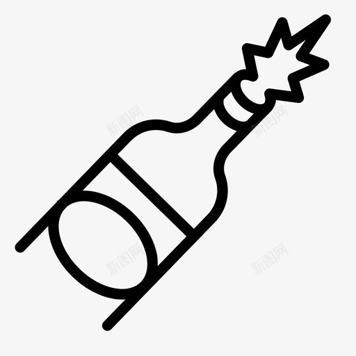 香槟瓶啤酒饮料svg_新图网 https://ixintu.com 香槟 啤酒 饮料 聚会 葡萄酒