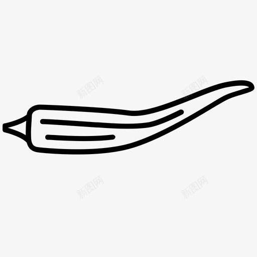 秋葵绿色健康svg_新图网 https://ixintu.com 蔬菜 秋葵 绿色 健康