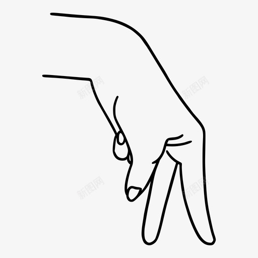 走手指手两个手指svg_新图网 https://ixintu.com 手指 走手 指手 两个 女人 人的 手手