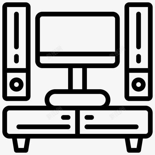 媒体站家具第二卷svg_新图网 https://ixintu.com 媒体 家具 第二