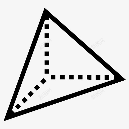 三角金字塔几何形状svg_新图网 https://ixintu.com 三角 金字塔 三维 几何 几何形 形状
