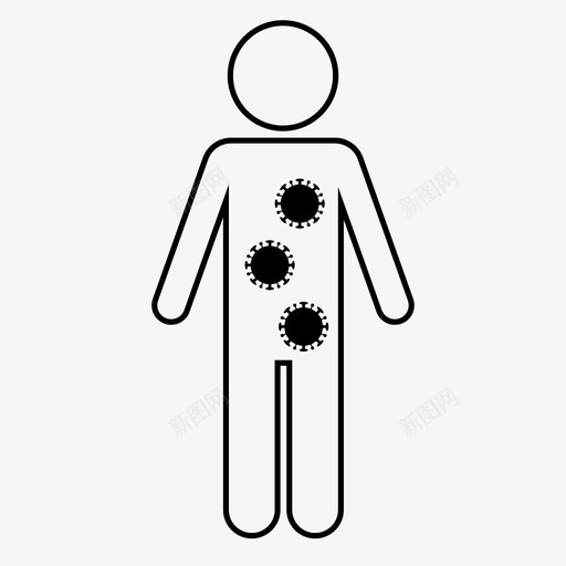 病毒感冒疾病svg_新图网 https://ixintu.com 病毒 感冒 疾病 流感 艾滋病毒 感染
