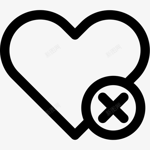 网上商店删除最爱svg_新图网 https://ixintu.com 网上商店 删除 最爱 爱心 喜欢