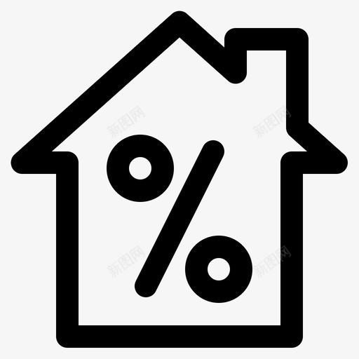 物业金融房屋svg_新图网 https://ixintu.com 物业 金融 房屋 按揭
