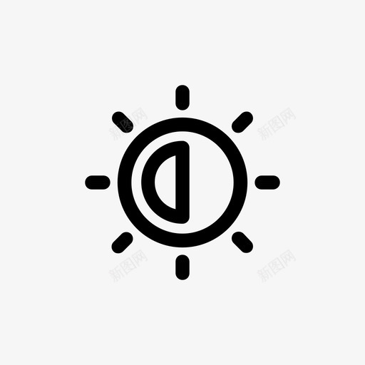 亮度ui用户界面轮廓2svg_新图网 https://ixintu.com 亮度 用户界面 轮廓