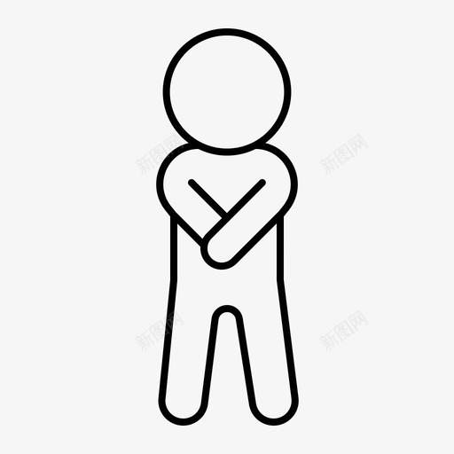 人保镖身材svg_新图网 https://ixintu.com 人保 保镖 身材 男人 站着