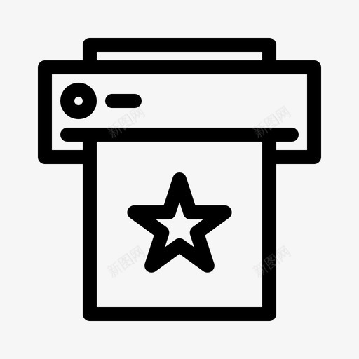 收藏夹打印保存svg_新图网 https://ixintu.com 打印 收藏夹 保存 星形 印行