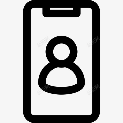 网上商店帐户电子商务svg_新图网 https://ixintu.com 网上商店 帐户 电子商务 手机 个人资料 用户