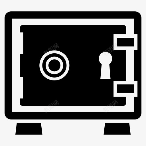 储物柜存款柜保险箱svg_新图网 https://ixintu.com 储物柜 存款 保险箱 拱形 个人 业务