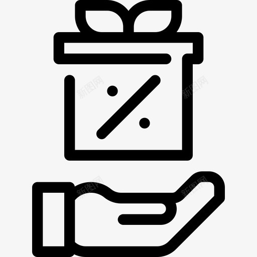 礼品盒黑色星期五折扣svg_新图网 https://ixintu.com 礼品盒 黑色 星期五 折扣 销售 购物