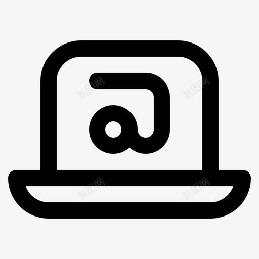 笔记本电脑电子邮件联系人信息svg_新图网 https://ixintu.com 笔记本 电脑 电子邮件 联系人 信息 邮件 线路