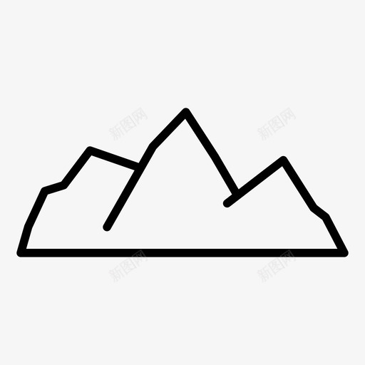 山野营小山svg_新图网 https://ixintu.com 山野 野营 小山 山峰 冬天