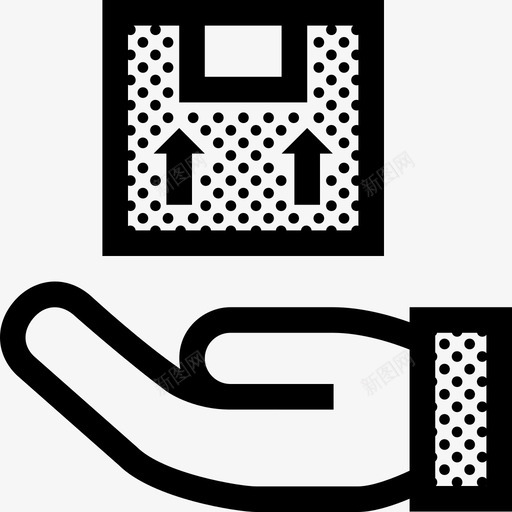 已送达包裹手包裹svg_新图网 https://ixintu.com 包裹 送达 手包 邮政