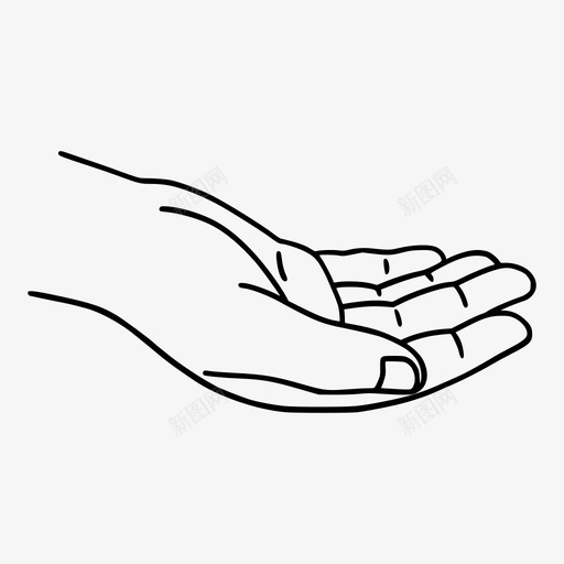 手关心慈善svg_新图网 https://ixintu.com 关心 慈善 捐赠 帮助 助手