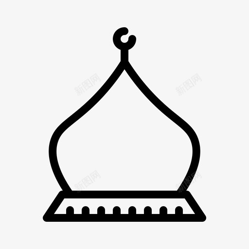 堡垒清真寺祈祷svg_新图网 https://ixintu.com 堡垒 清真寺 祈祷 坟墓 伊斯兰 路线