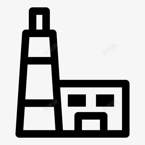 工业建筑商业svg_新图网 https://ixintu.com 工业建筑 商业 工厂 工厂制 制造业 污染