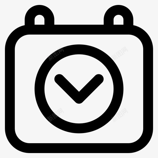 完成事件议程日历svg_新图网 https://ixintu.com 完成 事件 日历 议程 日期