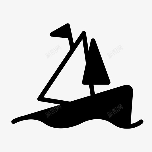 船海滩海svg_新图网 https://ixintu.com 船海 滩海 海船 旅行