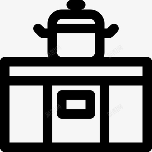厨房炉子家具室内svg_新图网 https://ixintu.com 厨房 炉子 家具 室内 房间 家电 轮廓