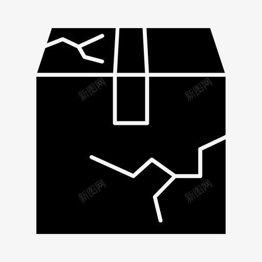破损包装交付易碎svg_新图网 https://ixintu.com 破损 包装 交付 履行 易碎 装运