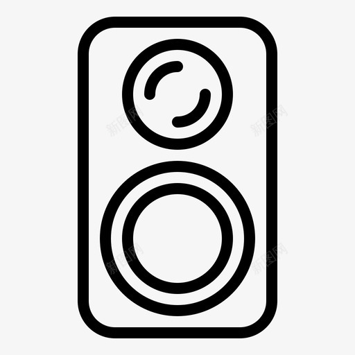 低音炮电动电子svg_新图网 https://ixintu.com 电子 低音炮 电动 五金 音响 电子线 线路