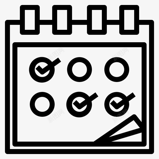 日历业务支票svg_新图网 https://ixintu.com 日历 业务 支票 月份 办公室 时间 工作 工作场 场所