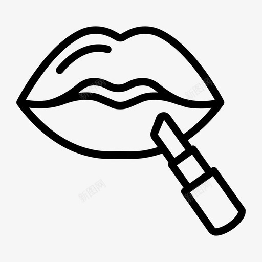 唇膏化妆品胭脂svg_新图网 https://ixintu.com 化妆品 唇膏 胭脂 美容