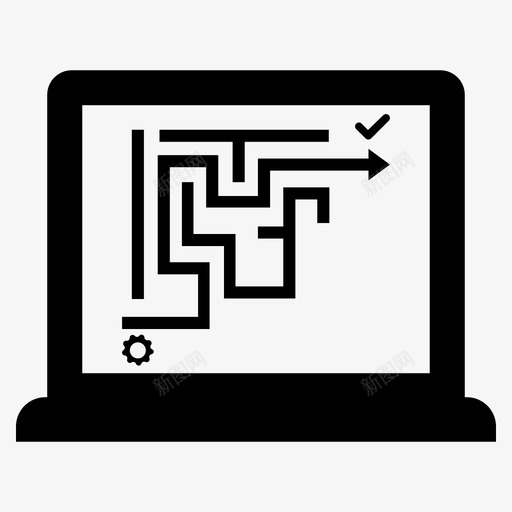 迷宫计划解决方案svg_新图网 https://ixintu.com 迷宫 计划 解决方案 战略 业务管理