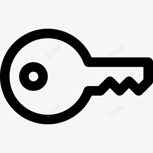 键接口锁svg_新图网 https://ixintu.com 接口 密码 用户界面 轮廓