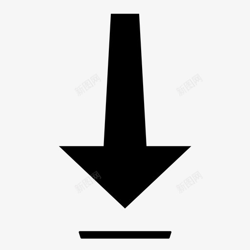 置底箭头svg_新图网 https://ixintu.com 置底 箭头