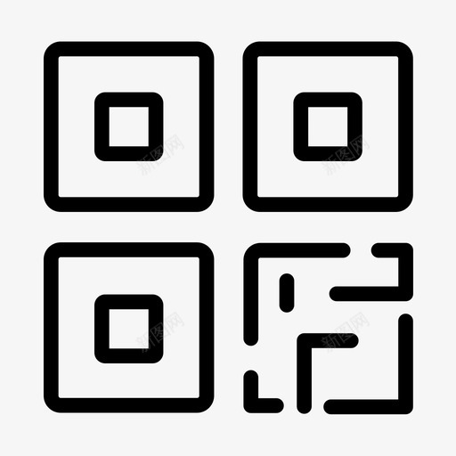 二维码01svg_新图网 https://ixintu.com 二维