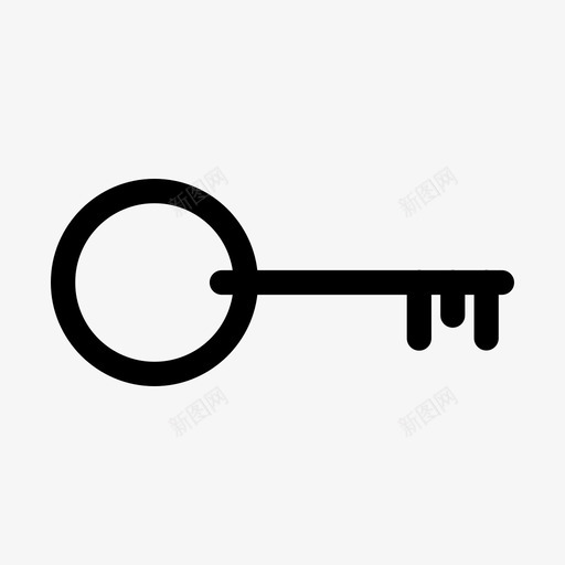 钥匙锁挂锁svg_新图网 https://ixintu.com 钥匙 挂锁 工具