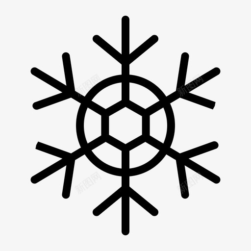 雪降雪雪花svg_新图网 https://ixintu.com 冬天 降雪 雪花 活动