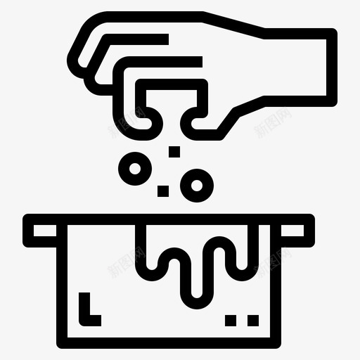 洒水碗手svg_新图网 https://ixintu.com 洒水 碗手 食谱 厨房 工具 图标