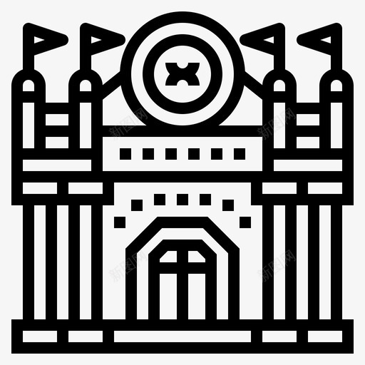 游乐园马戏团娱乐svg_新图网 https://ixintu.com 游乐园 马戏团 娱乐 游乐场 建筑 图标