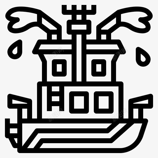 消防船保护安全svg_新图网 https://ixintu.com 消防 保护 安全 运输 运输船 船舶