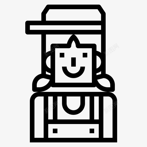 渔妇工作人svg_新图网 https://ixintu.com 渔妇 工作 作人 女人 钓鱼 图标