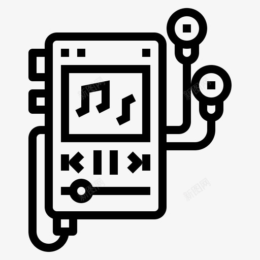 音乐播放器耳机多媒体svg_新图网 https://ixintu.com 音乐 播放器 耳机 多媒体 技术 说唱 歌手