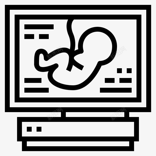 监护医疗孕妇svg_新图网 https://ixintu.com 监护 医疗 孕妇 超声波 产妇