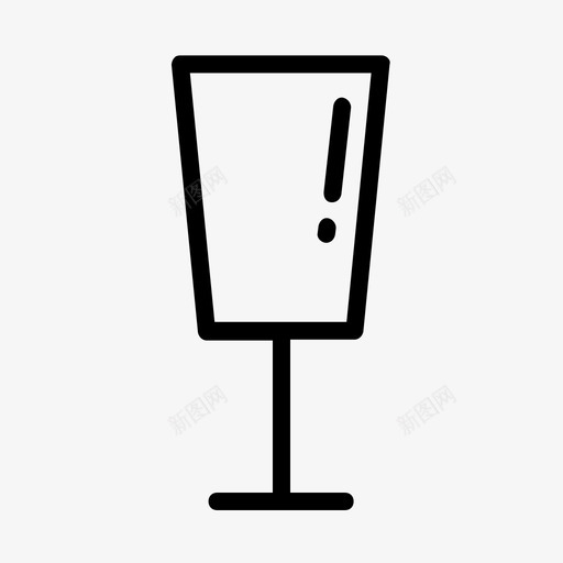 饮水杯空的易碎的svg_新图网 https://ixintu.com 饮水 水杯 空的 易碎